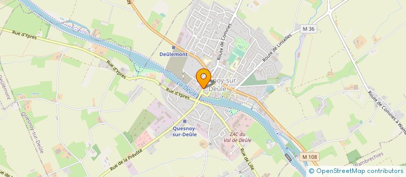 localisation de l'entreprise LUXE & DEGRIF à QUESNOY-SUR-DEULE