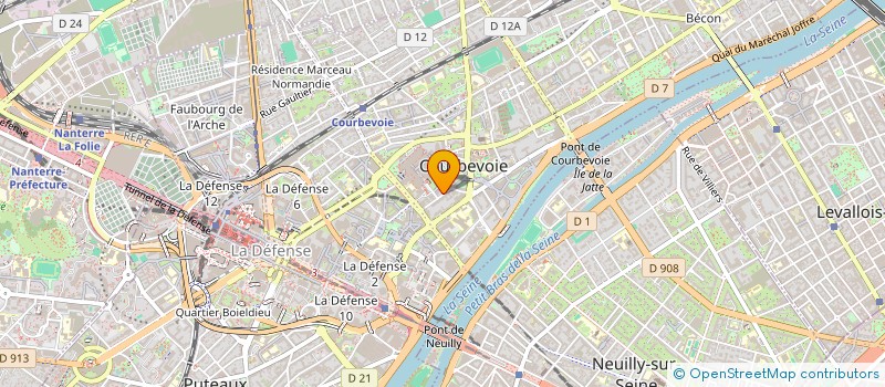 localisation de l'entreprise LUXE IMPACT CONSEIL  COURBEVOIE