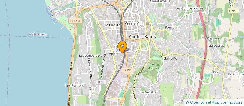 localisation de l'entreprise LUXE K à AIX-LES-BAINS