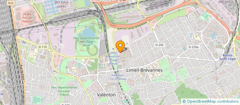 localisation de l'entreprise LUXE PEOPLE LOCATION  LIMEIL-BREVANNES