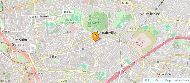 localisation de l'entreprise LUXE & PRESTIGE CARS  ROMAINVILLE