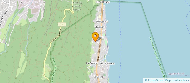 localisation de l'entreprise LUXE SERVICE à ANNECY