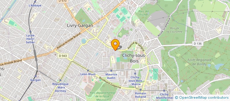 localisation de l'entreprise LUXE TRANSPORTS à CLICHY-SOUS-BOIS