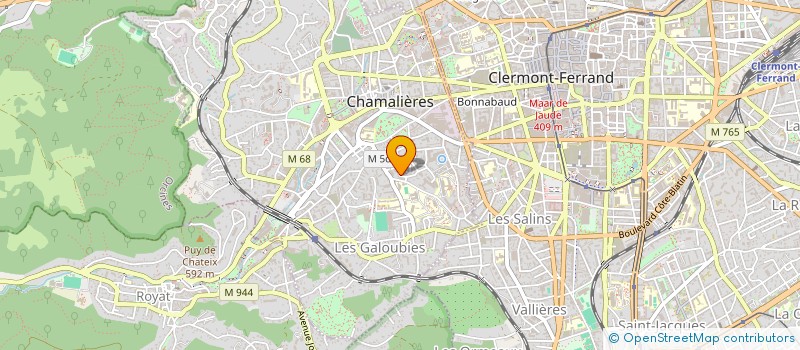 localisation de l'entreprise LUXEA LIGHTING à CHAMALIERES