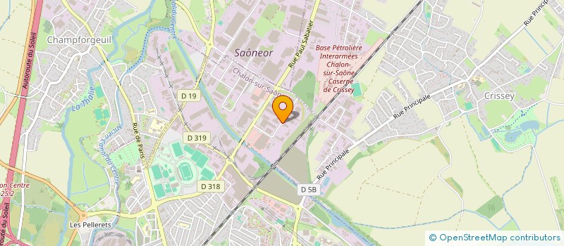 localisation de l'entreprise LUXECHROME AUTO  CHALON-SUR-SAONE