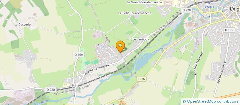 localisation de l'entreprise LUXELEC à L'AIGLE
