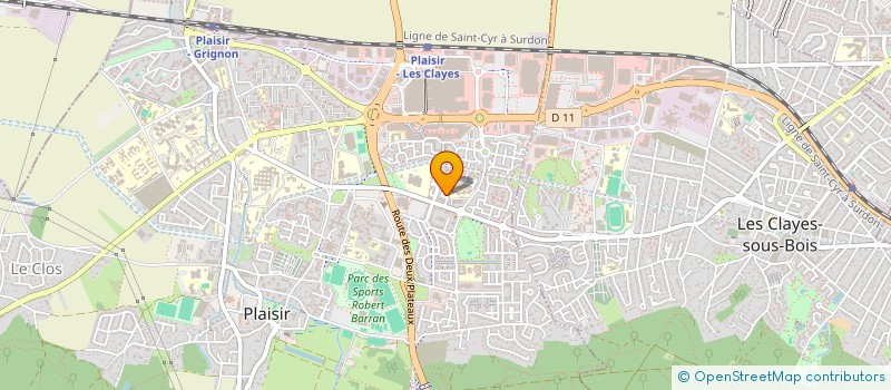 localisation de l'entreprise LUXELL TRANSPORT  PLAISIR