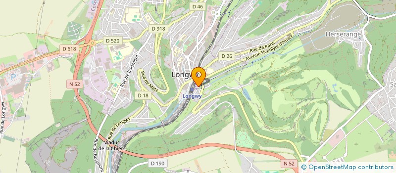 localisation de l'entreprise LUXEMBOURG PNEUS BANDEN à LONGWY
