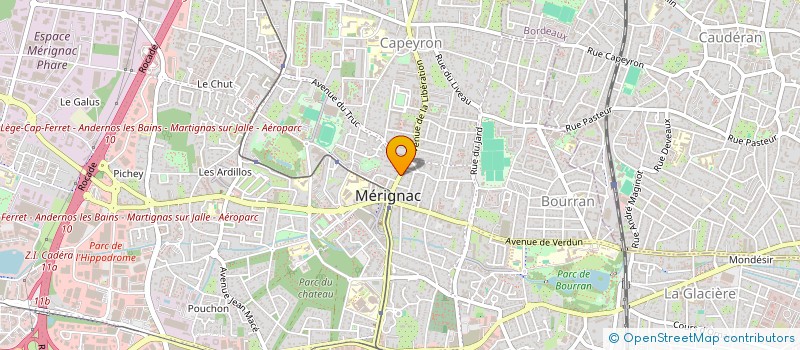 localisation de l'entreprise LUXENER  MERIGNAC