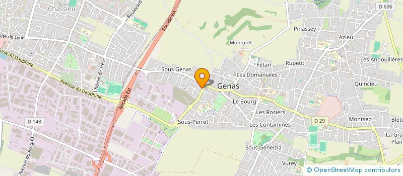 localisation de l'entreprise LUXEO CONCEPT  GENAS