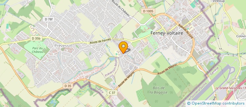 localisation de l'entreprise LUXEPROPRE à FERNEY-VOLTAIRE
