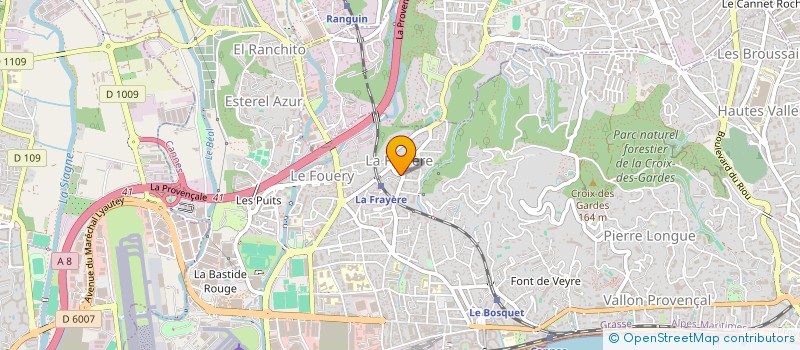 localisation de l'entreprise LUXERIDE RIVIERA  CANNES