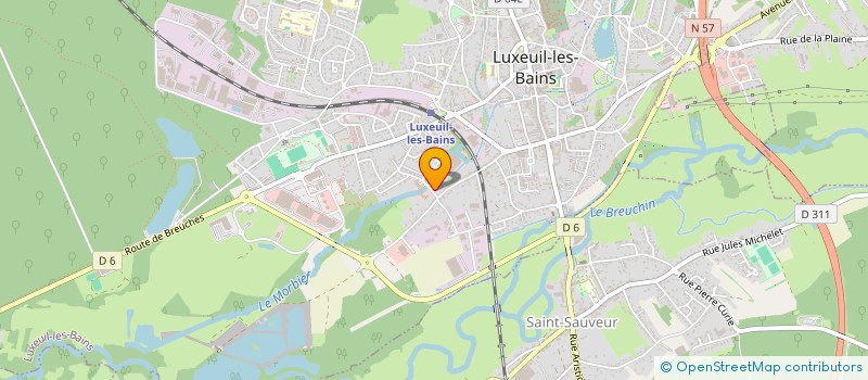 localisation de l'entreprise LUXEUIL à LUXEUIL-LES-BAINS