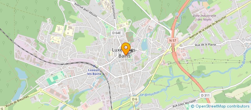 localisation de l'entreprise LUXEUIL CYCLOTOURISME  LUXEUIL-LES-BAINS