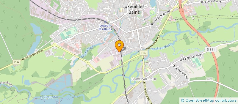 localisation de l'entreprise LUXEUIL TOURISME AUTOCARS à LUXEUIL-LES-BAINS