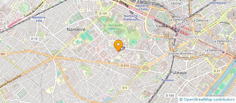 localisation de l'entreprise LUXEWAY  NANTERRE