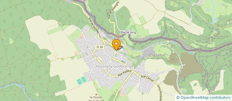 localisation de l'entreprise LUXFITCOUPLE à HUSSIGNY-GODBRANGE