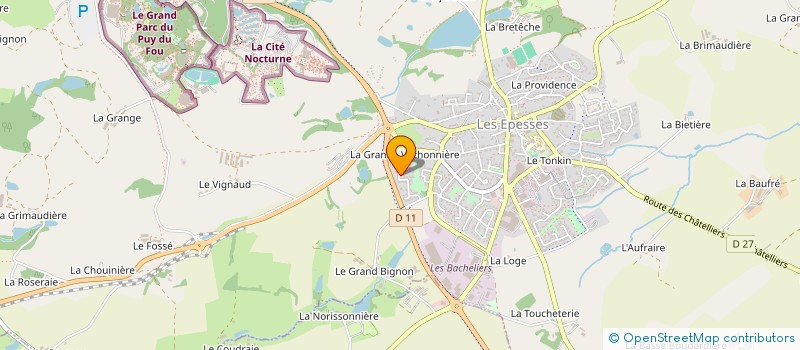 localisation de l'entreprise LUXIE LOGEMENTS  LES EPESSES