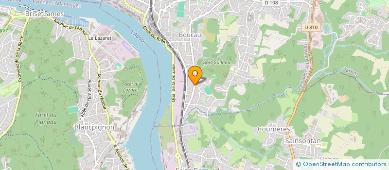 localisation de l'entreprise LUXILO  BOUCAU