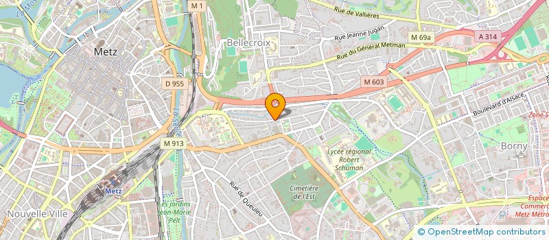 localisation de l'entreprise LUXIMO à METZ