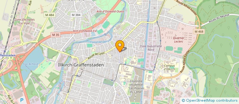 localisation de l'entreprise LUXIOLE  OSTWALD