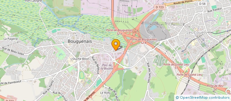 localisation de l'entreprise LUXMENELEC à BOUGUENAIS