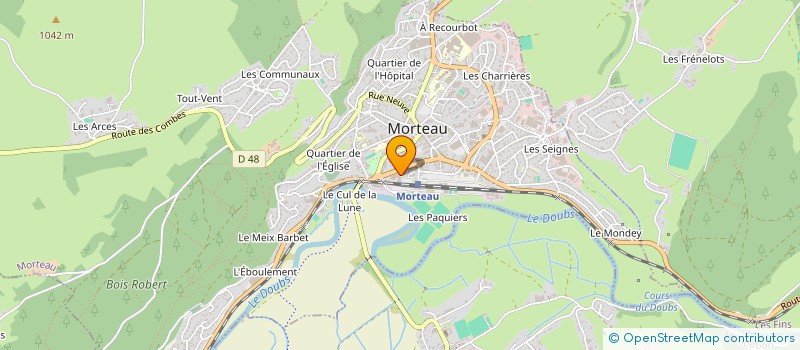 localisation de l'entreprise LUXOGOOD à MORTEAU
