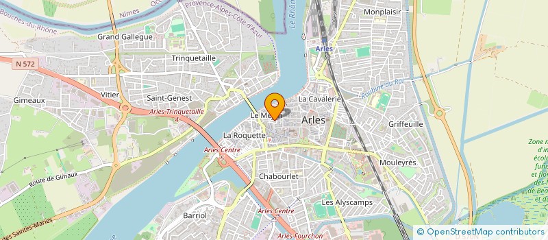 localisation de l'entreprise LUXOR  ARLES