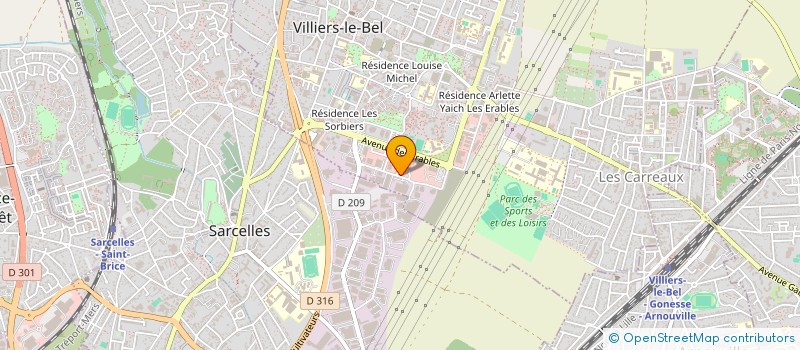 localisation de l'entreprise LUXOR à VILLIERS-LE-BEL