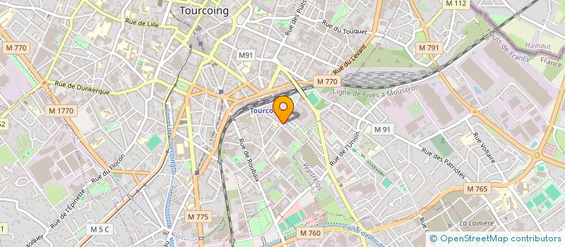 localisation de l'entreprise LUXOR  TOURCOING