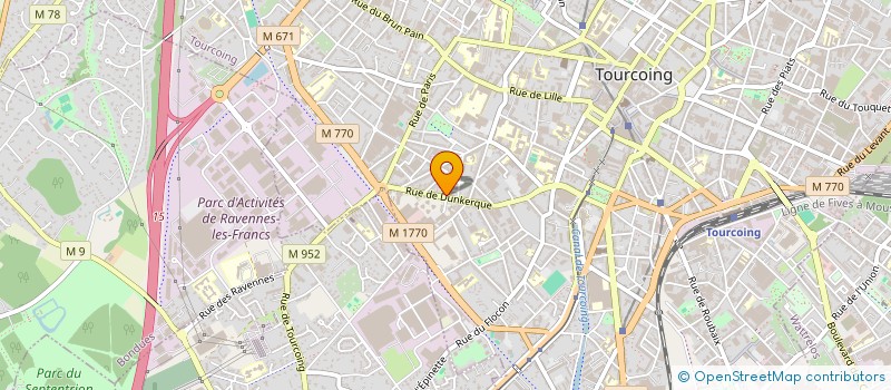 localisation de l'entreprise LUXOR INDUSTRIE à TOURCOING