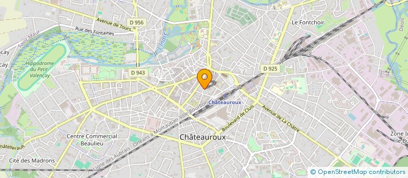 localisation de l'entreprise LUXORIS à CHATEAUROUX
