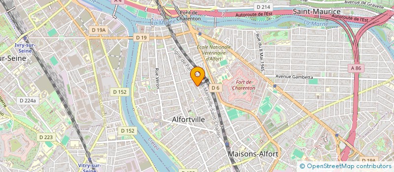 localisation de l'entreprise LUXPRESS à ALFORTVILLE