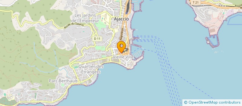 localisation de l'entreprise LUXTORE à AJACCIO
