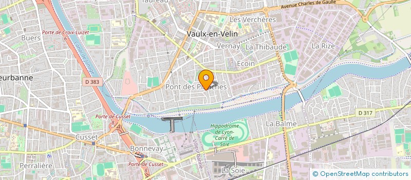 localisation de l'entreprise LUXURI RENOVATION MAISON FRANCE  VAULX-EN-VELIN