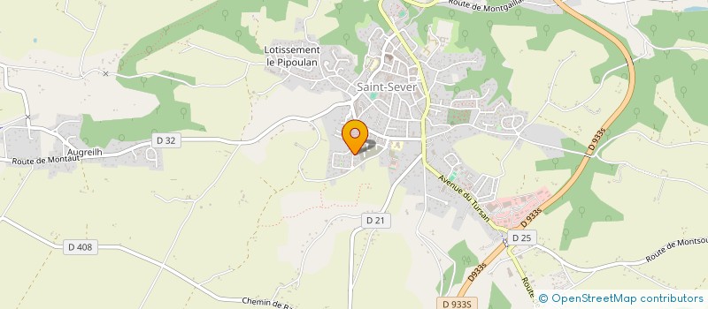 localisation de l'entreprise LUXURIA INVEST à SAINT-SEVER
