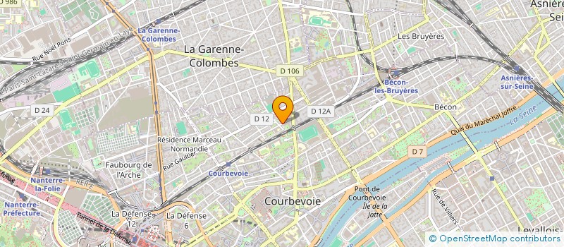 localisation de l'entreprise LUXURIANCE à COURBEVOIE