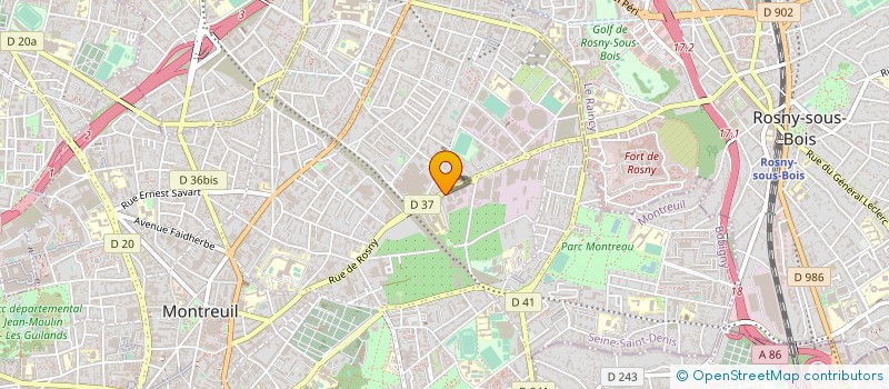 localisation de l'entreprise LUXURIANCE à MONTREUIL