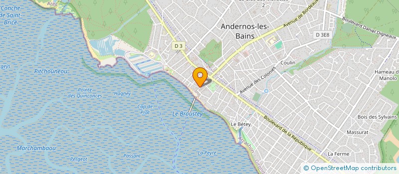 localisation de l'entreprise LUXURIUM  ANDERNOS-LES-BAINS