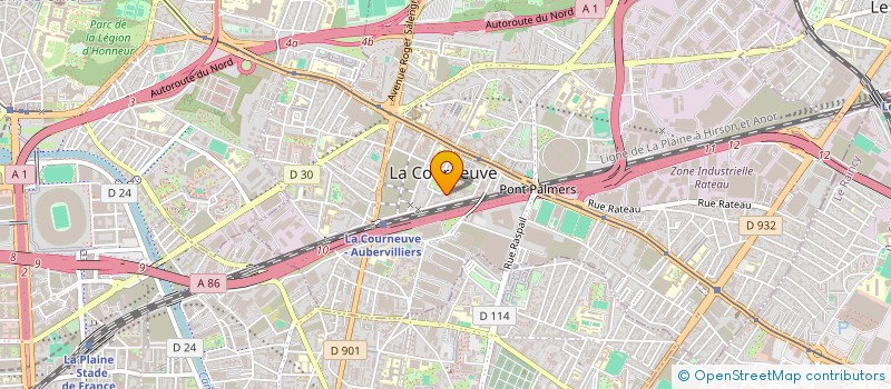 localisation de l'entreprise LUXURY à LA COURNEUVE