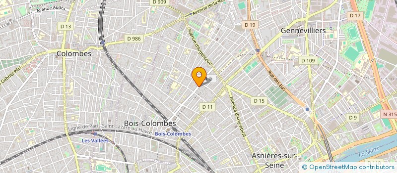 localisation de l'entreprise LUXURY AUTO à BOIS COLOMBES