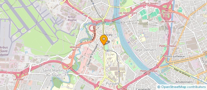 localisation de l'entreprise LUXURY AUTOMOBILES 31  TOULOUSE