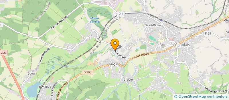localisation de l'entreprise LUXURY CAR DETAILING à BONS-EN-CHABLAIS