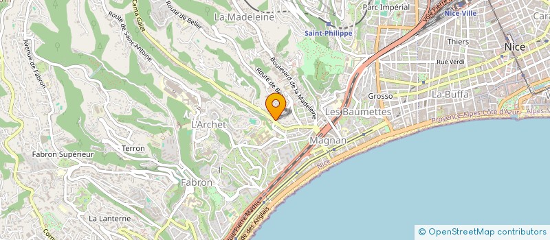 localisation de l'entreprise LUXURY CAR RENTAL à NICE