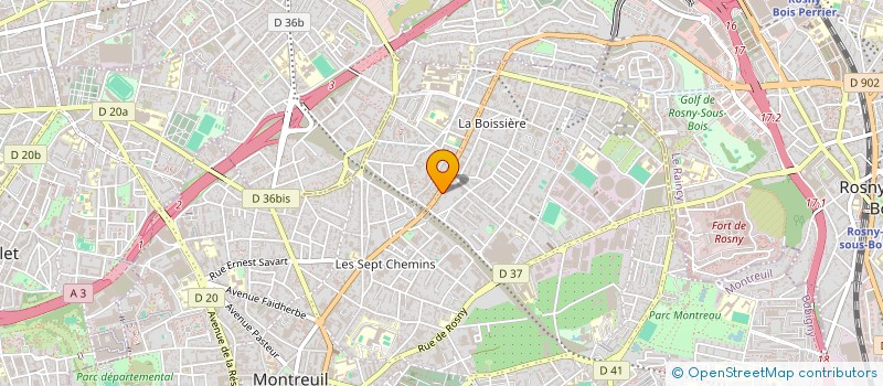 localisation de l'entreprise LUXURY CAR WASH à MONTREUIL