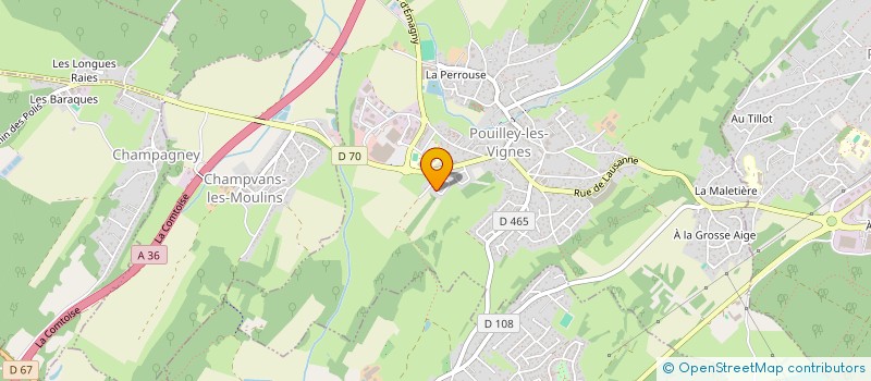 localisation de l'entreprise LUXURY CARS 25  POUILLEY-LES-VIGNES