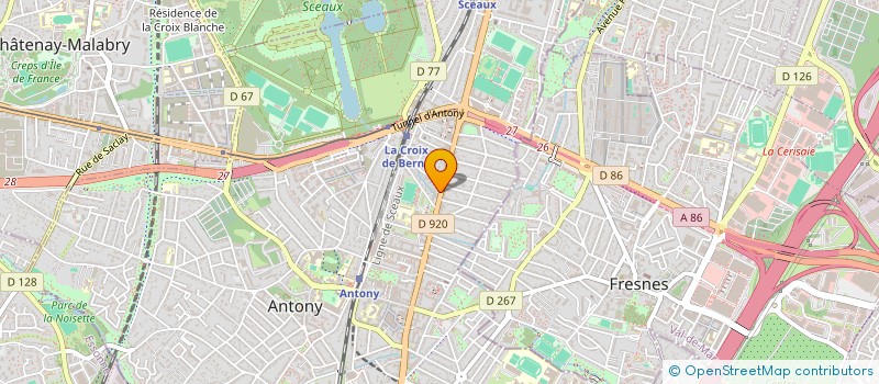 localisation de l'entreprise LUXURY CHAUFFEUR SERVICES à ANTONY