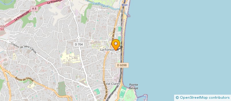 localisation de l'entreprise LUXURY CONSULTING à ANTIBES
