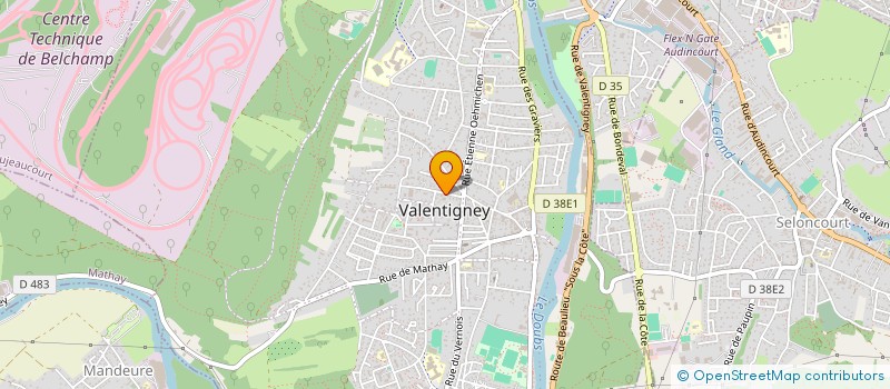 localisation de l'entreprise LUXURY EVENTS  VALENTIGNEY