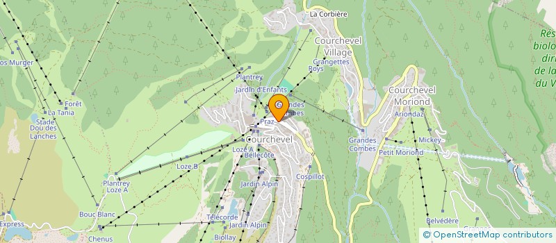 localisation de l'entreprise LUXURY RESORTS AND SPAS (FRANCE) à COURCHEVEL